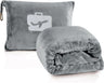 Comfort Fly Travel Blanket & Pillow" 2-in-1 Micro Plush Airplane Blanket with Carry Case (40" x 70")