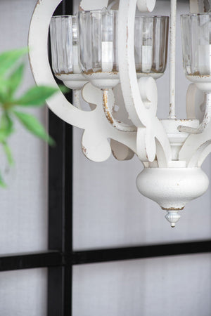 Farmhouse 6-Light Wood Chandelier Pendant Light Fixture