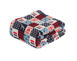Decor&More American Pride Collection Microplush Throw Blanket (50" x 60")
