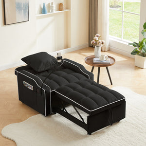 Sleeper Sofa Chair Bed - 3 In 1 Convertible Sofa