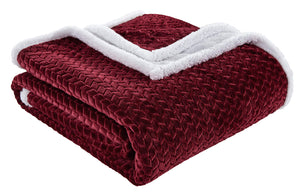Decor&More HomeEssentials Ultra Lush Heavy Sherpa Throw Blanket (50" x 60")