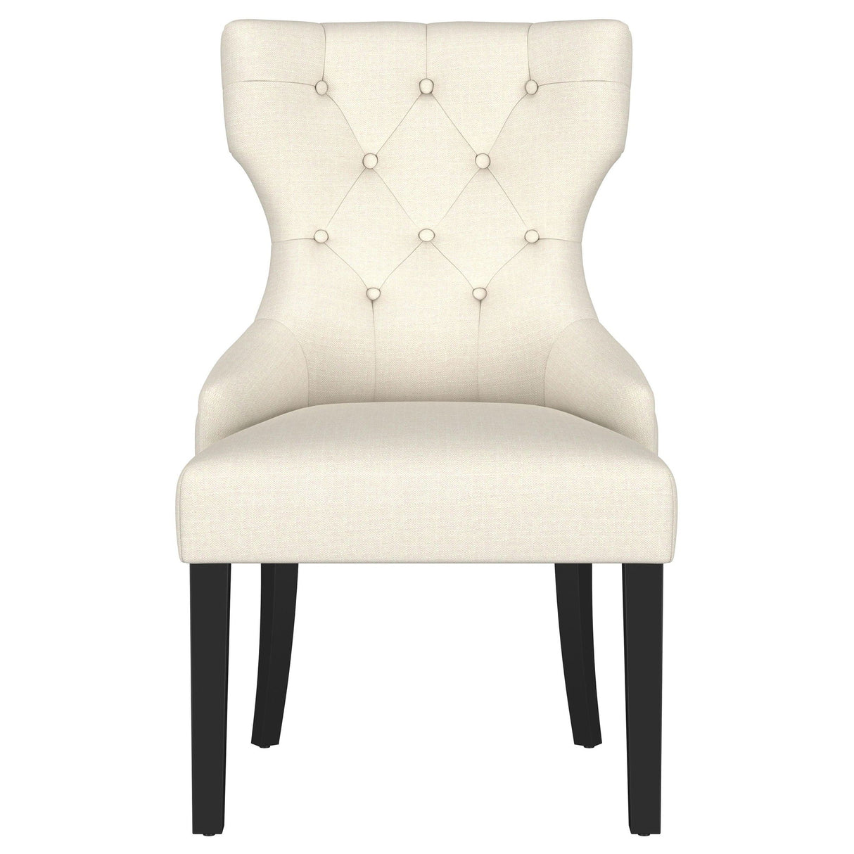 Extension Dining Table Set With Expandable Table With Upholstered Wingback Chairs
