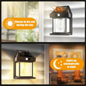 Solar Wall Lights Outdoor – Motion Sensor Dusk to Dawn LED for Yard, Door, Garden