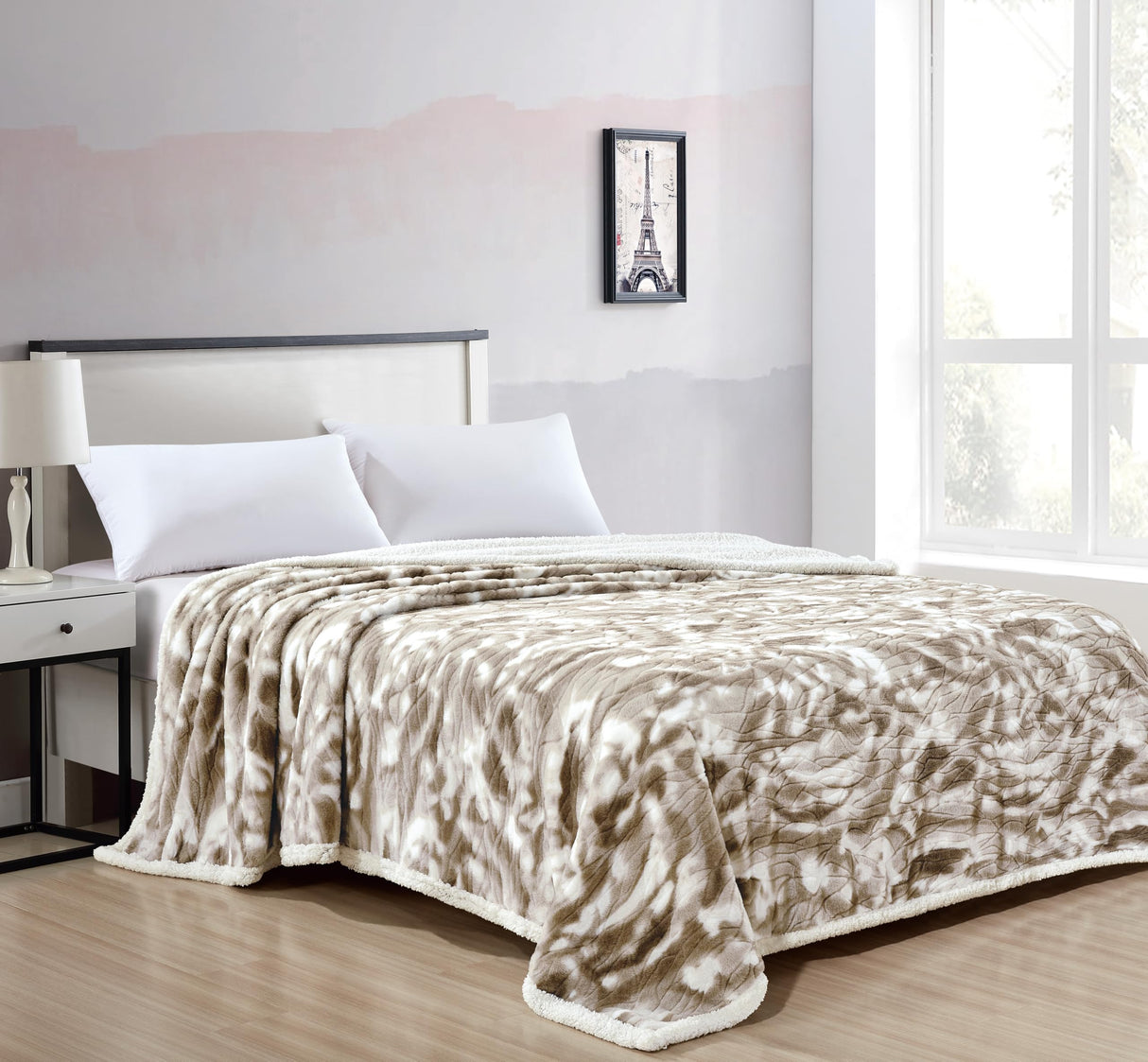 Faith, Hope, Love Home Decor King Size Alaska Faux Fur Sherpa Blanket