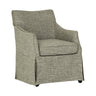 London - Upholstered Skirted Dining Arm Chair