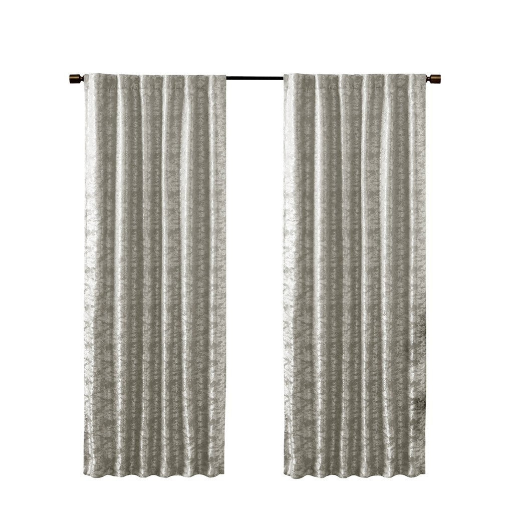 Jacquard lined total blackout rod pocket/back tab curtain panel (only 1 pc panel)