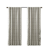Jacquard lined total blackout rod pocket/back tab curtain panel (only 1 pc panel)
