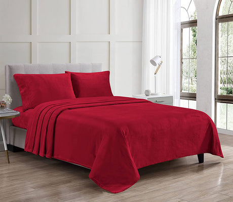 Luxury extra soft velvet touch microplush sheet set