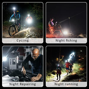 2-Pack Rechargeable COB Keychain Work Lights – EDC Flashlight with Folding Stand & Bottle Opener for Camping, Fishing, and Emergencies