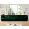 Slipcovered Long Sofa - 4 Seater Living Room Couch