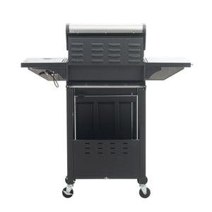 GigaTech 3 Burner Stainless Steel Propane Grill with Side Burner