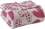 Amor eterno be mine love collection valentine's day heart ultra plush throw blanket (50" x 60")
