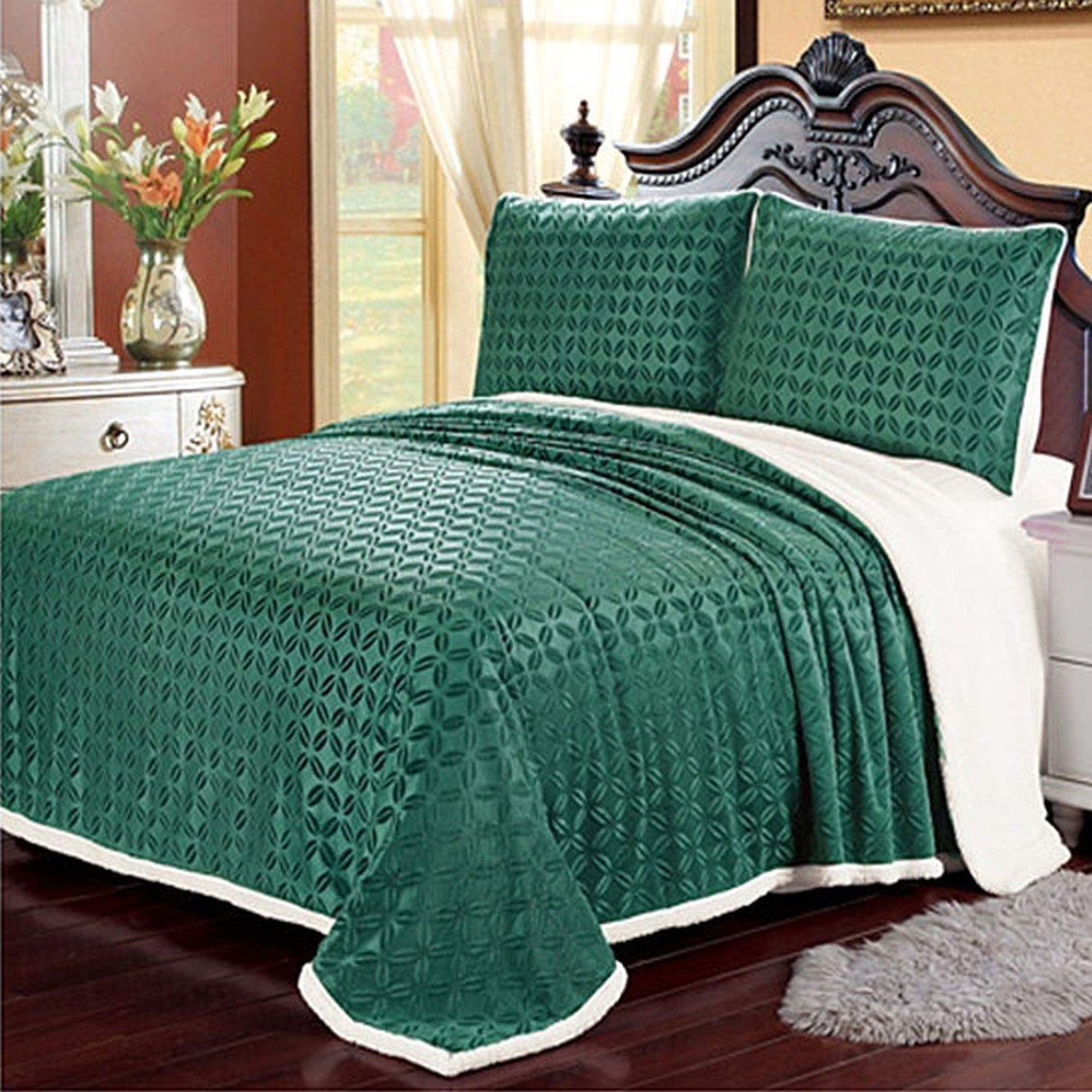 Faith, Hope, Love Home Decor Home Essentials Fantasia Sherpa Blanket