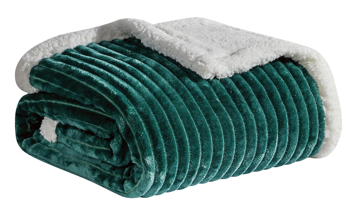 Decor&More Home Essentials Corduroy Sherpa Blanket (Multiple Size Options)