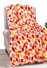 Faith, Hope, Love Home Decor Autumn Harvest Fall Collection Festive And Cuddly Holiday Microplush Throw Blanket