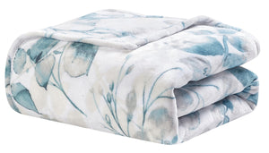 Faith, Hope, Love Home Décor Dempsey Plush Blanket - Soft And Cozy Blue Blanket