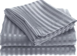 Noble house 1800 series wrinkle resistant embossed stripe sheet set