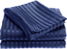Noble house 1800 series wrinkle resistant embossed stripe sheet set