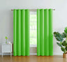 J&V Textiles 2 Panels Solid Grommet Faux Silk Window Curtain Drapes Treatment in 84" Length