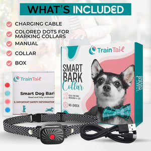 Adjustable Anti Bark Dog Collar Training Collar with Safe Stimulation