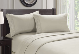 Faith, Hope, Love Home Decor Ultra Lush Soft Touch Venus Embroidered Sheet Set