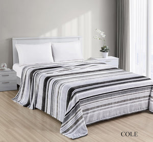 Faith, Hope, Love Home Decor Cole Queen-King Size Plush Blanket - Soft And Cozy Grey Blanket