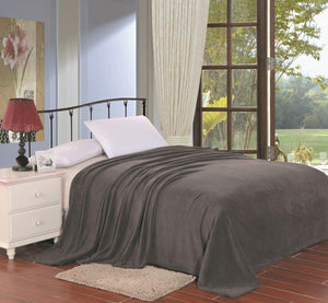 Decor&More Home Essentials Solid Microplush Blanket