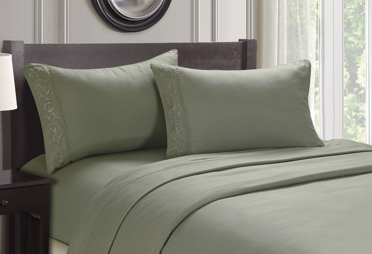 Faith, Hope, Love Home Decor Ultra Lush Soft Touch Venus Embroidered Sheet Set