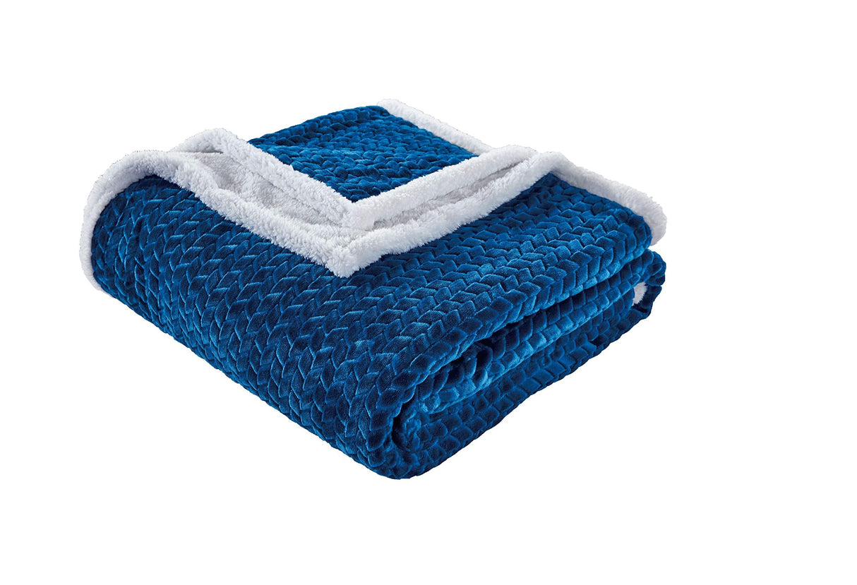 Faith, Hope, Love Home Décor Home Essentials Braided Sherpa Blanket