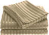Noble house 1800 series wrinkle resistant embossed stripe sheet set