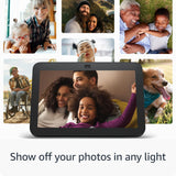 Amazon Echo Show 8, an Alexa device (newest model), With Spatial Audio, Smart Home Hub, Glacier White