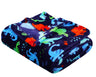 Decor&More Tropical Summer Novelty Velvet Fleece Throw Blanket (50" x 60")