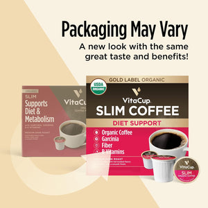 Slim Organic Coffee Pods with Diet Support Bold Flavor