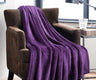 Decor&More Simply Lush Solid Microplush Blanket