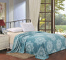 Decor&More Ultra Lush Daisy Snowflake Mandala Microplush Blanket