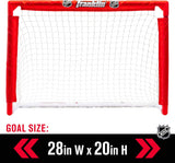 Franklin Sports NHL s Mini Hockey Set - Includes 1 Knee Hockey Goal - 2 Mini Hockey Sticks + 2 Foam Balls - Indoor Mini Hockey Goal + Sticks Set
