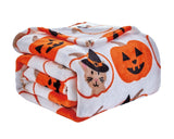 Decor&More Happy Halloween Microplush Throw Blanket (50" x 60")
