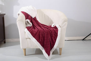 Decor&More Home Essentials Mermaid Oversized Sherpa Blanket