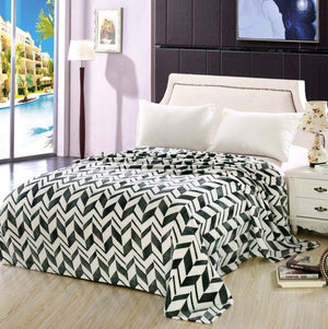 Decor&More Ultra Lush Microplush Chevron Shock Wave Microplush Blanket