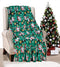 Noblehouse velvet touch holiday throw fleece blanket (50" x 60")