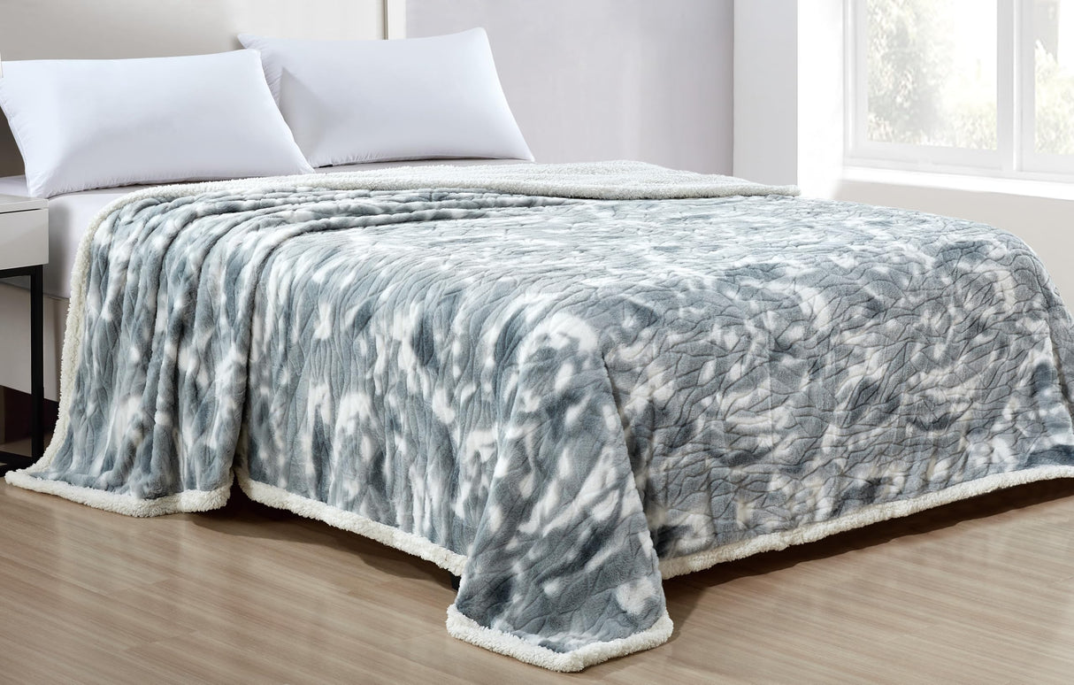 Faith, Hope, Love Home Decor King Size Alaska Faux Fur Sherpa Blanket