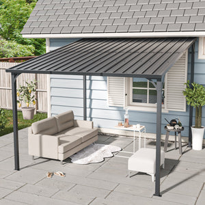 Outdoor Pergola, 10' x 10' Hardtop Gazebo for Yard