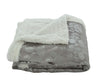 Faith, Hope, Love Home Decor Home Essentials Silver Flower Sherpa Plush Throw