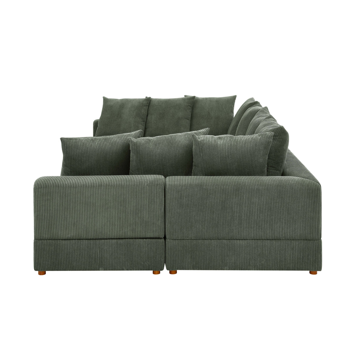 The Haven Six-Piece Modular Corduroy Sectional