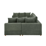 The Haven Six-Piece Modular Corduroy Sectional