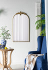 Arched Wall Mirror with Metal Frame