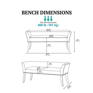 Welburn - Upholstered Bench