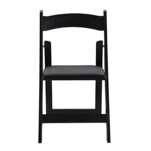 Solid Wood Upholstered Folding Chair Set, Dining Room (Set of 4)