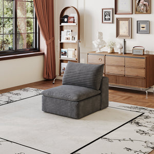 1 Middle Seat Sofa - Dark Fabric