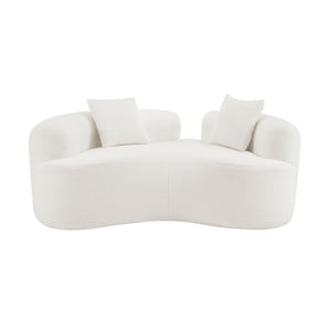 Modern Curved Loveseat